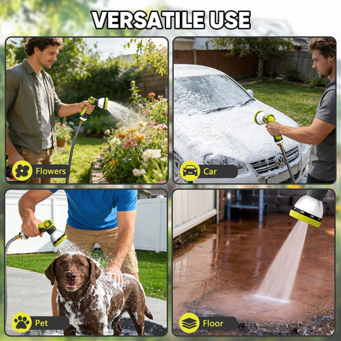 On-wall storage and tangle-free operation for daily outdoor chores with PHLEX PRO.