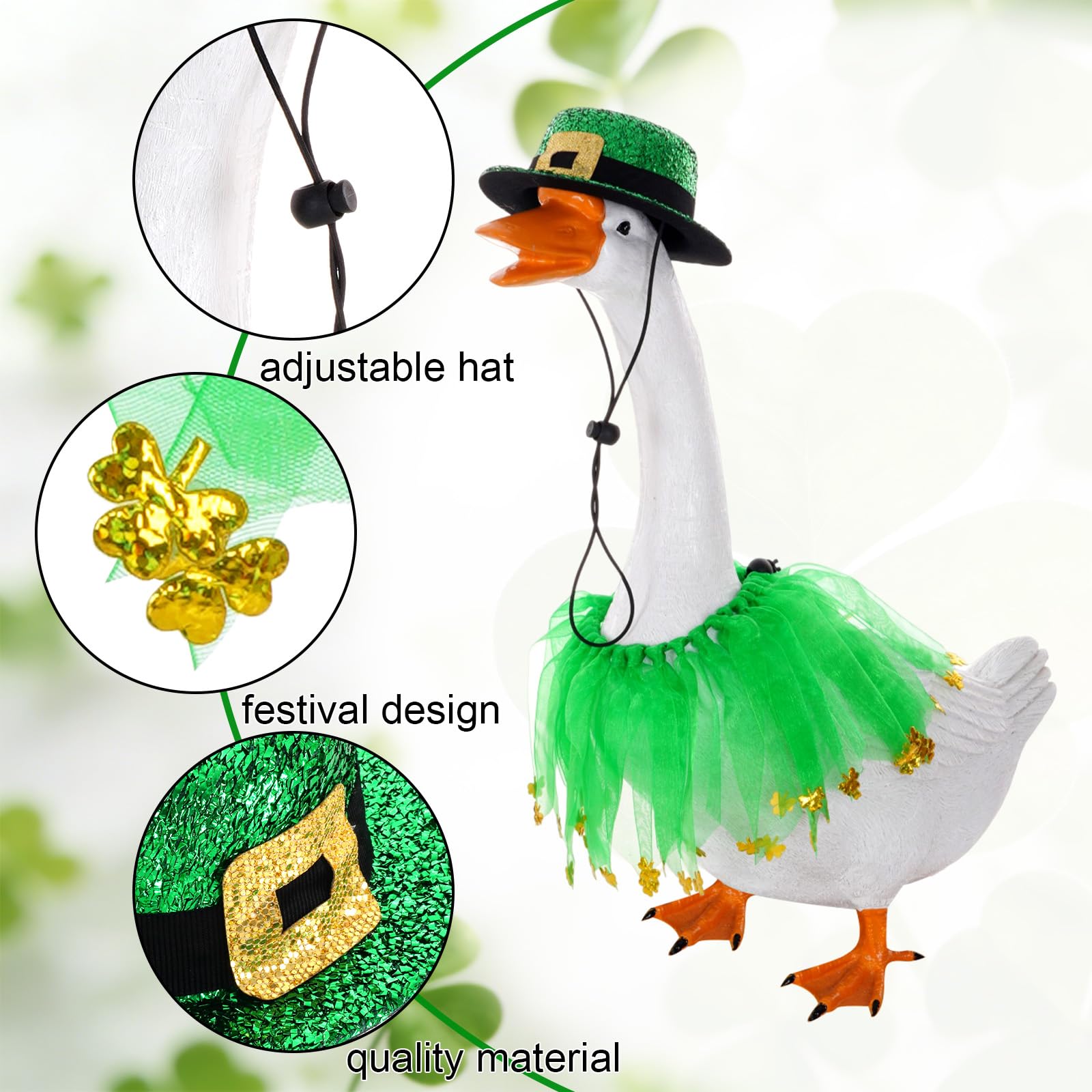 phnydreg Green sheer mesh dress boosts decorative yard display with durable charm.