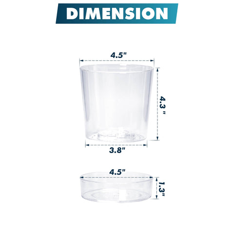 Deep saucer supports bottom watering and excess moisture collection.