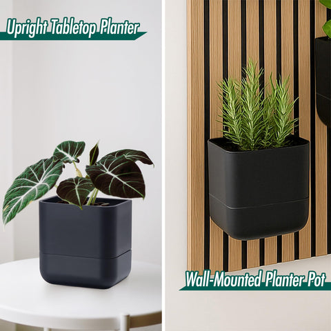 Phoenix Vine self-watering wick system shown with detachable reservoir