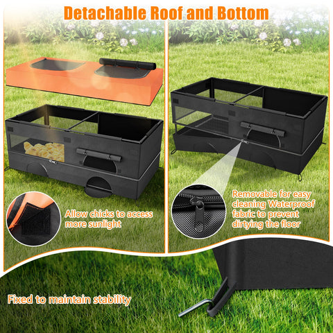 Phoncoo breathable mesh living zone promotes airflow for healthy chicks