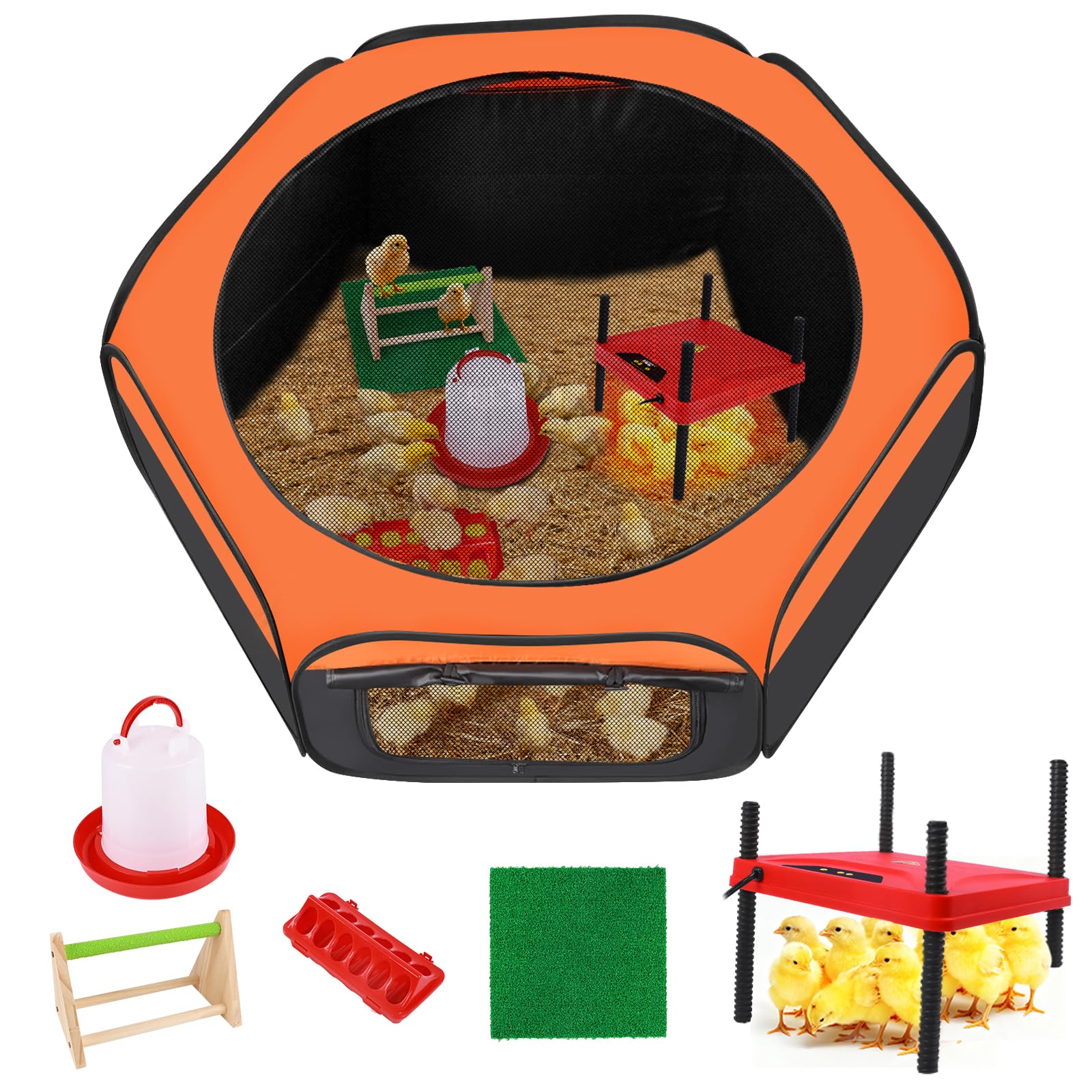 Phoncoo Brooder Box setup shows a ready-to-use chick habitat for healthy early days