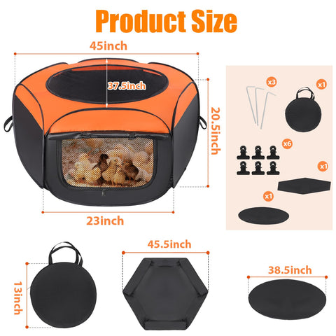Phoncoo Chick Brooder Box open door demonstrates independent curtains for airflow