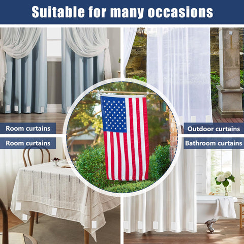 Phoncoo fabric weights create neat lines on patios.