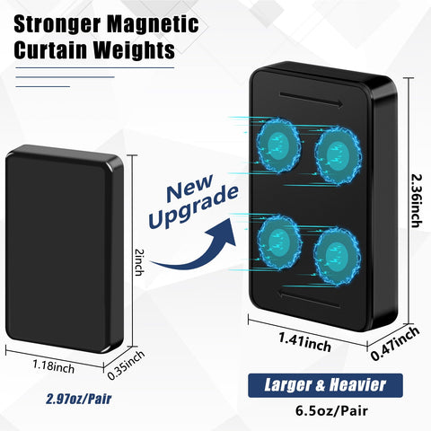 Phoncoo heavy magnet drapery weights with encasing protect fabrics
