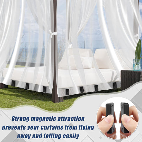 Phoncoo multiuse weights secure curtains, shower curtains, and fabric.