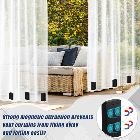 Phoncoo no-sewing curtain weights attach quickly