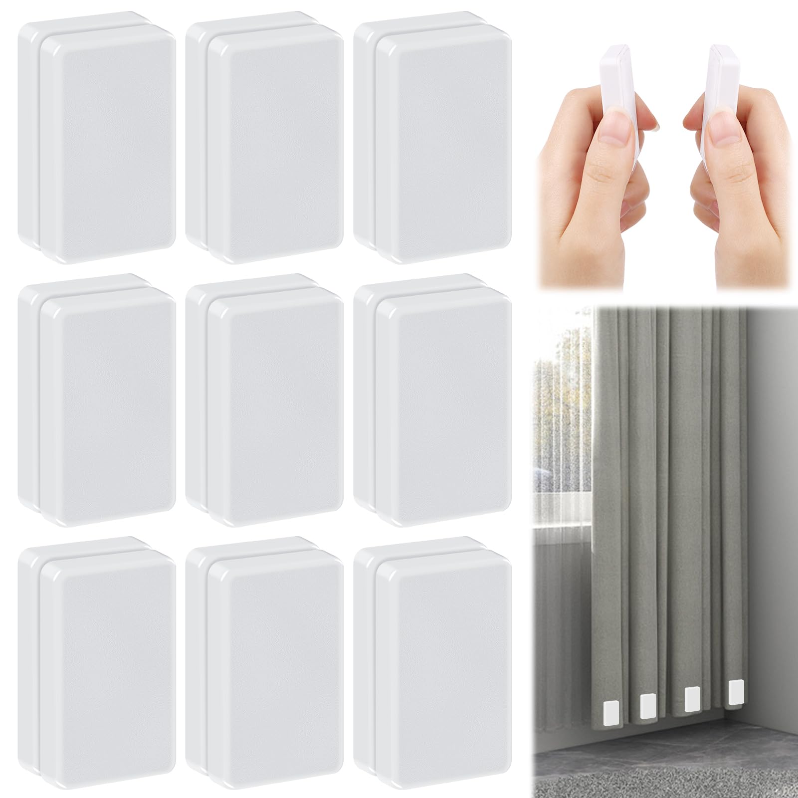 Phoncoo outdoor curtain weights securely hold drapes against wind.