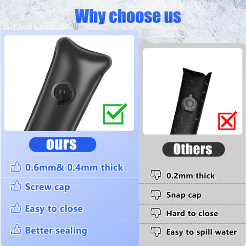 Phoncoo screw-cap design prevents spills while filling pool water bags