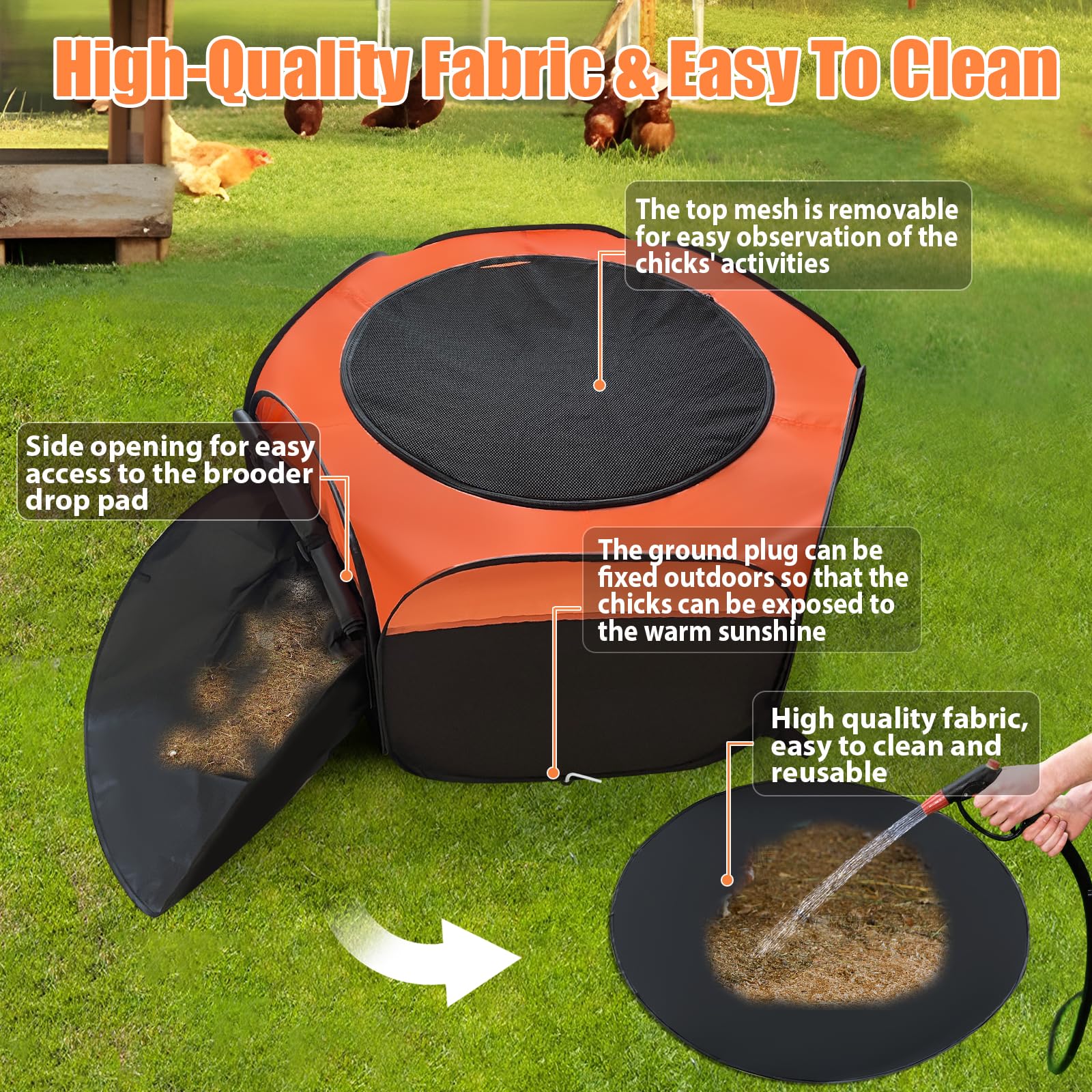 Phoncoo removable mesh top allows thorough inspection and quick cleanup
