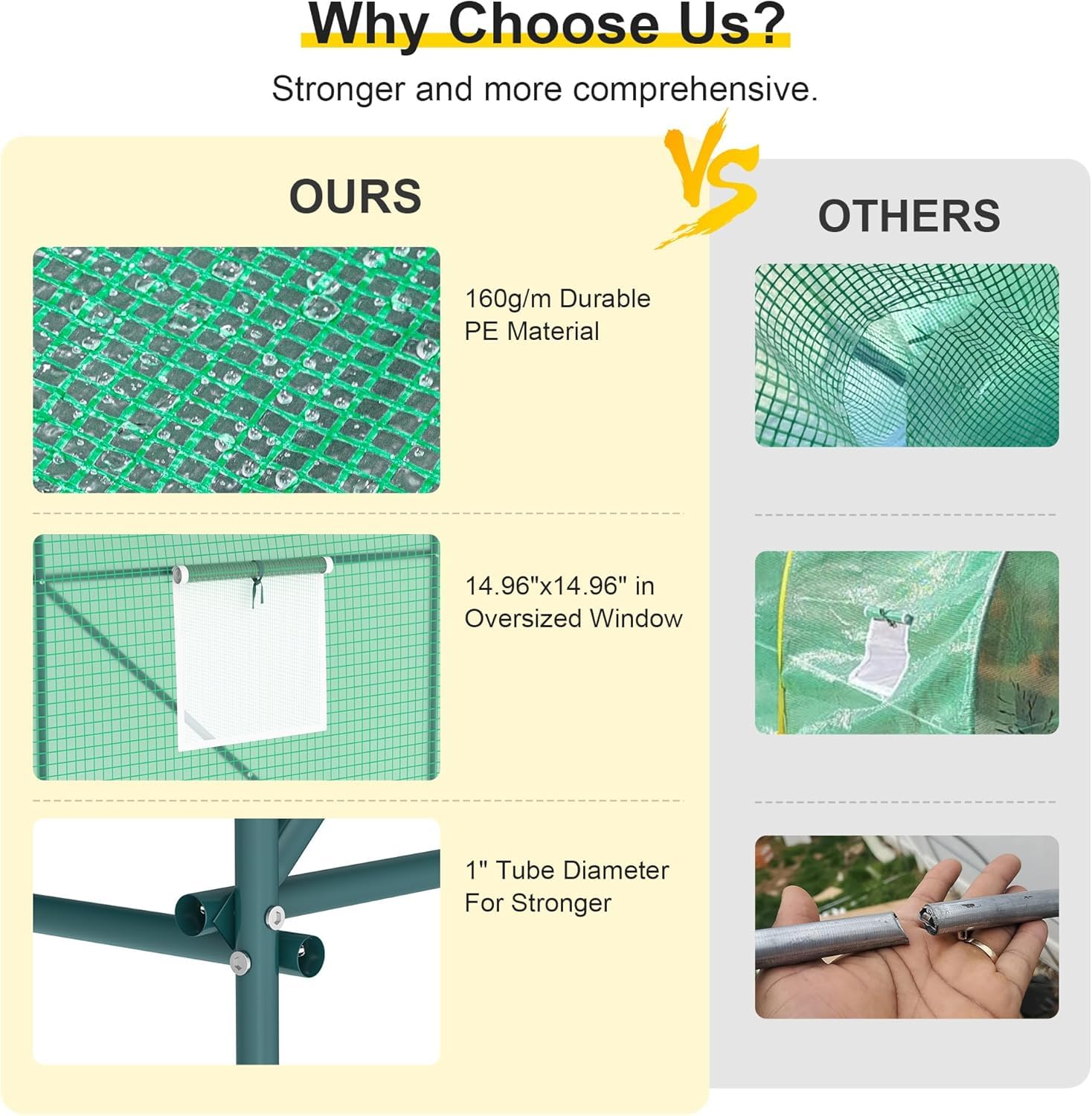 Phonjoroo greenhouse zippered roll-up door with insect-protective screen.