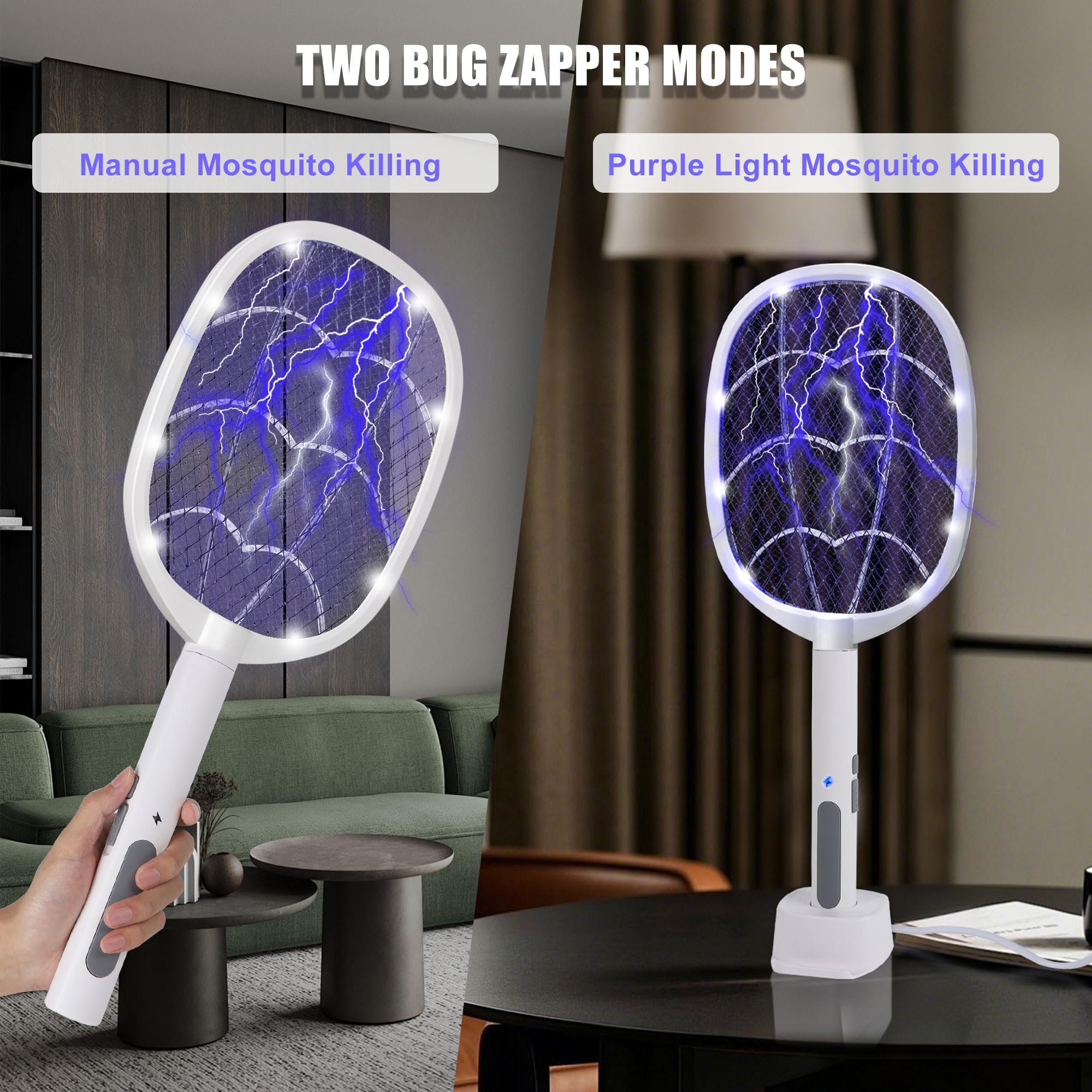 Phosooy auto mode with base for hands-free operation at night.
