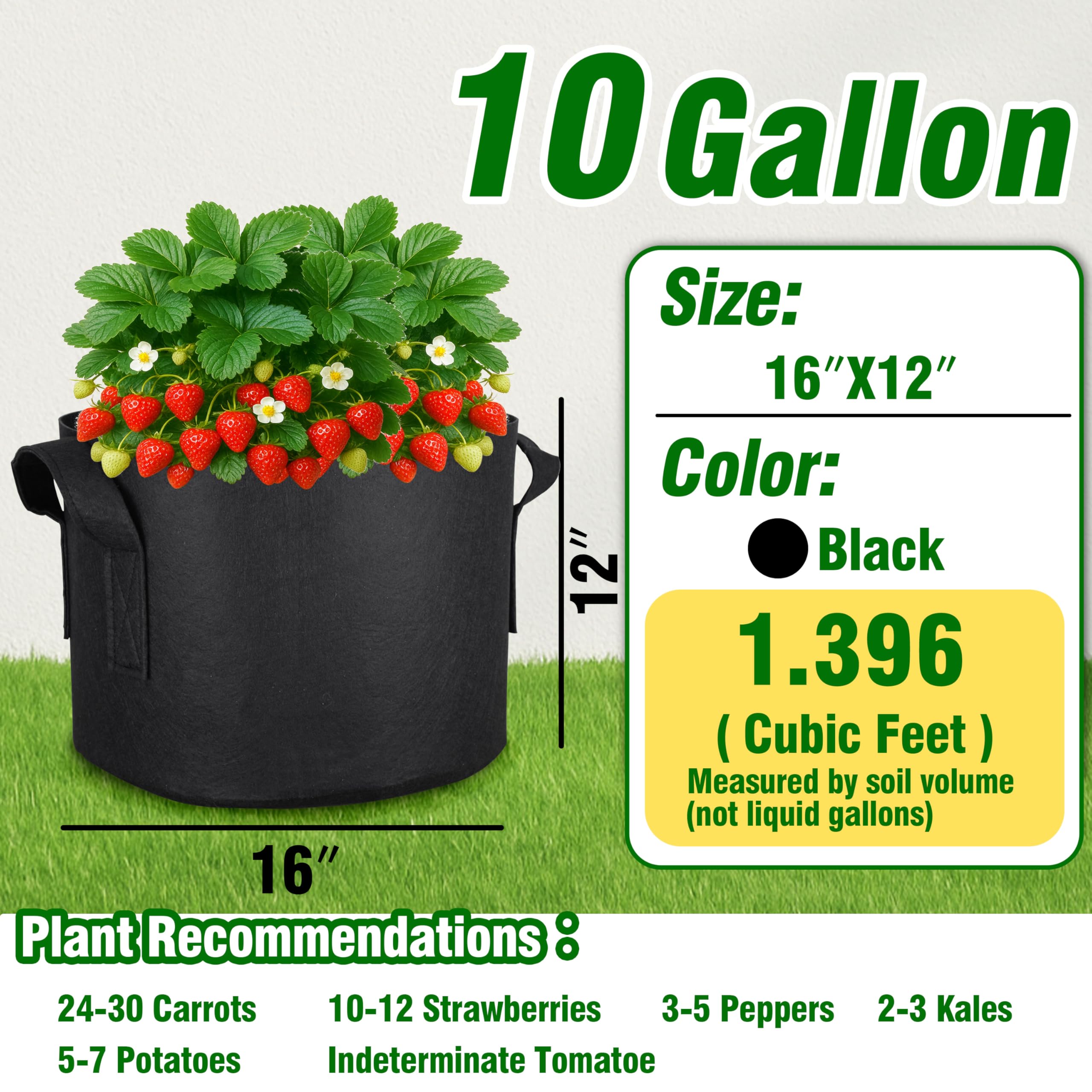PHYEX heavy-duty fabric grow bags with handles enabling mobile plant care