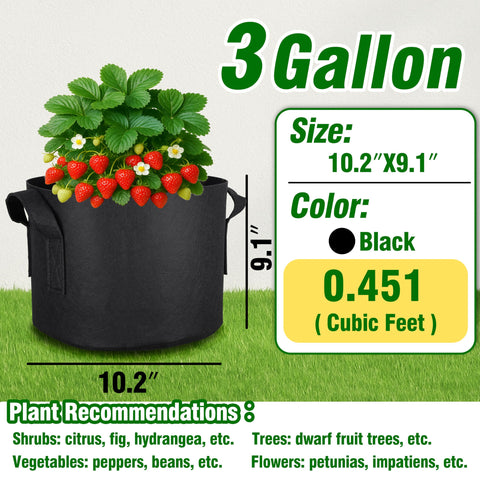 PHYEX heavy-duty fabric pots provide durable, reusable planters for vegetables and herbs.