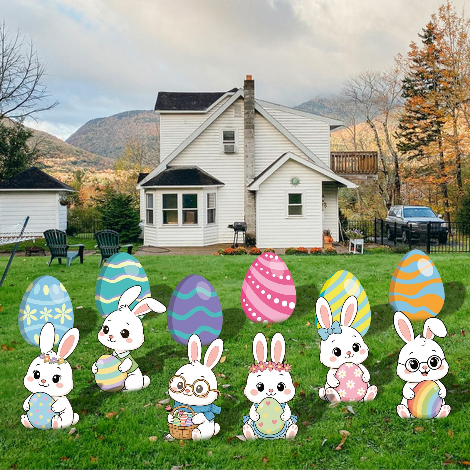 PhyLence weather-resistant bunny sign preserves outdoor display brightness.