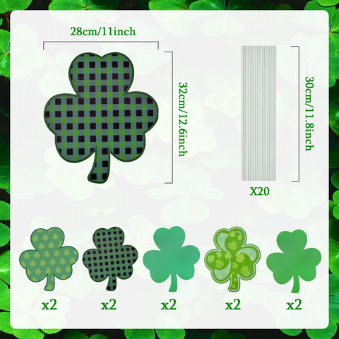 PhyLence St. Patrick's Day shamrock yard sign 02 adds festive detail to garden paths