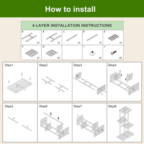Phyluckny easy-assembly plant rack for quick, clutter-free setup