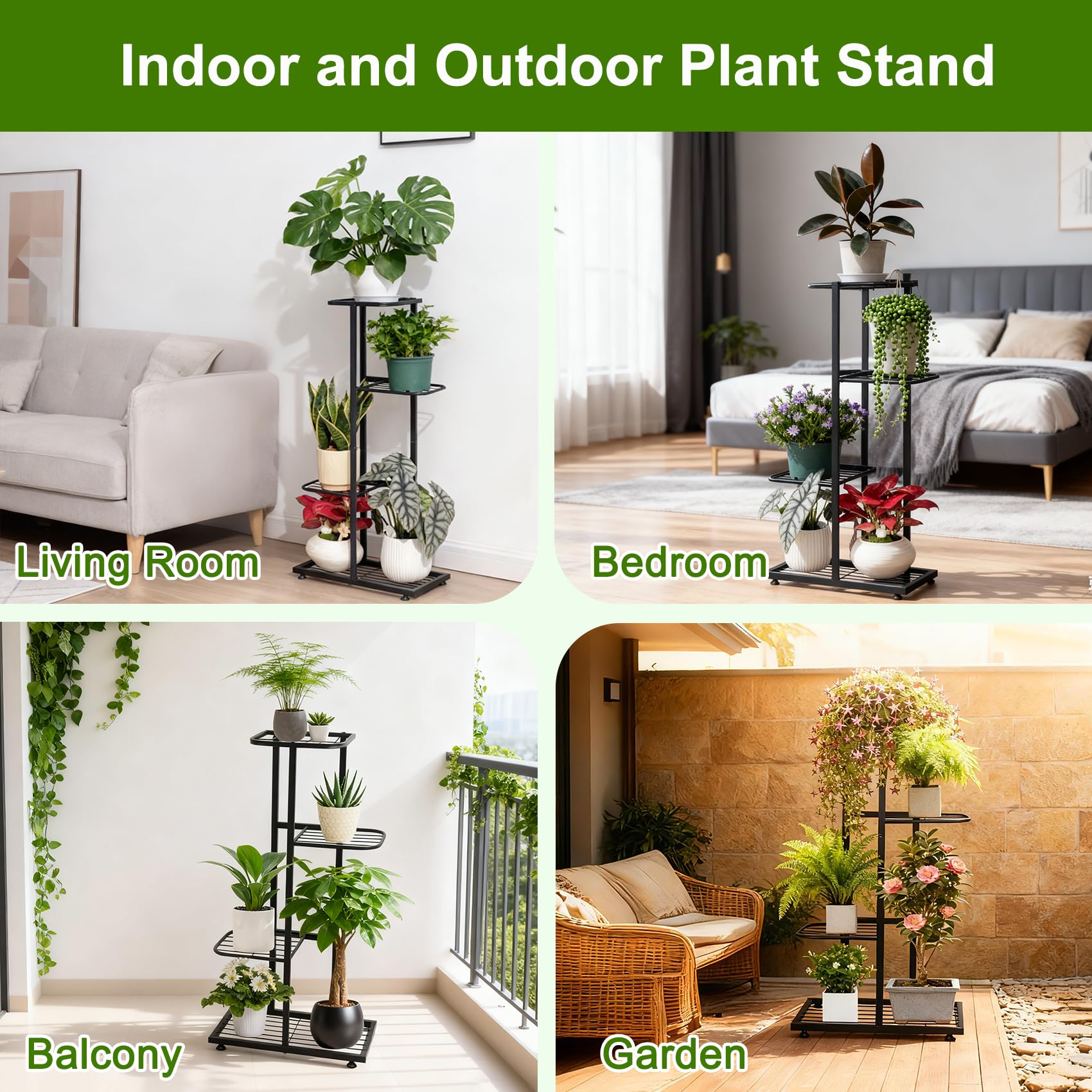 Phyluckny outdoor flower stand showcases blooms while resisting weather