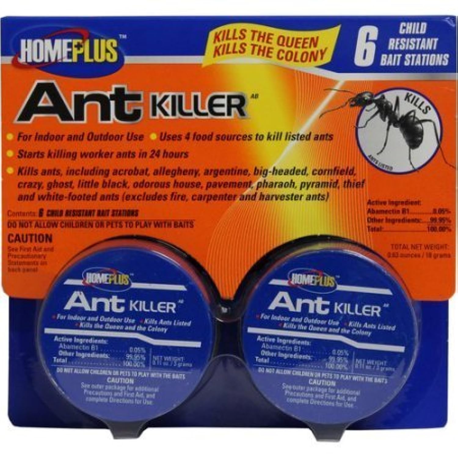 PIC Pic HomePlus ant killer 6-pack bait stations for effective ant control indoors and outdoors
