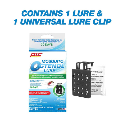 PIC Mosquito Octenol Lure 30-day strip demonstrates long-lasting attractant.