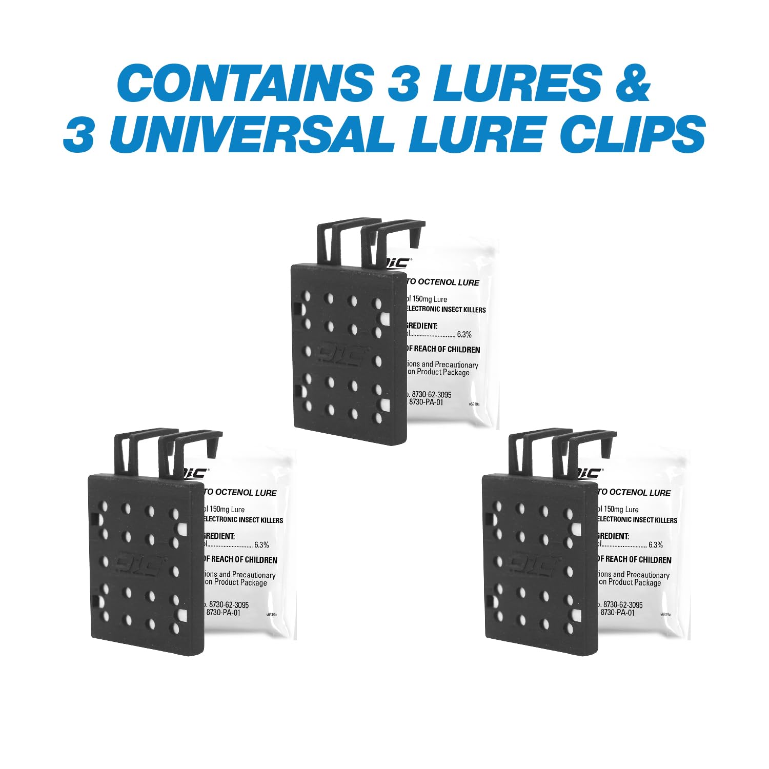 Octenol lure 30-day release strip provides long-lasting attractant for zappers.