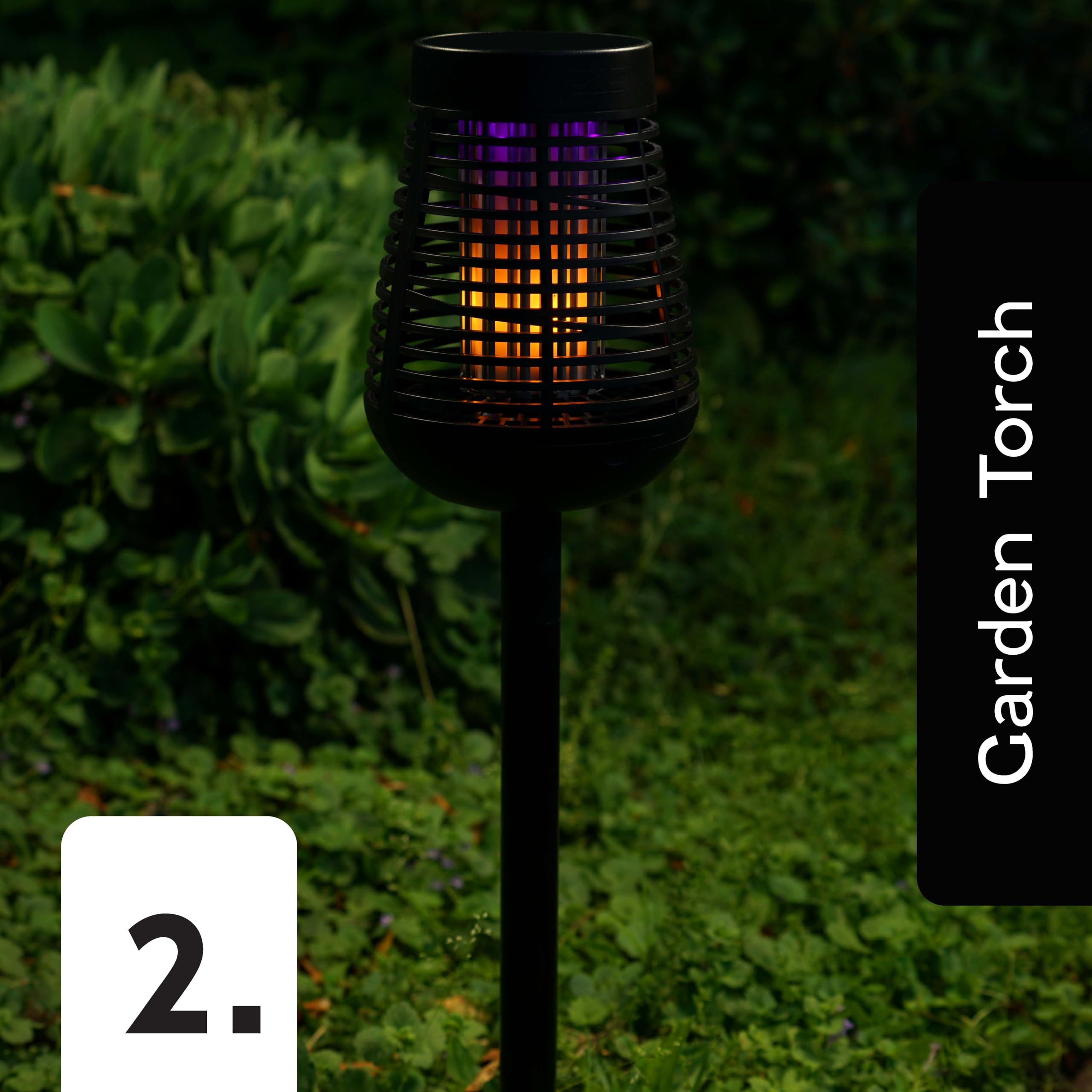 PIC Solar Insect Killer Torch with 24 inch pole for tabletop setups.