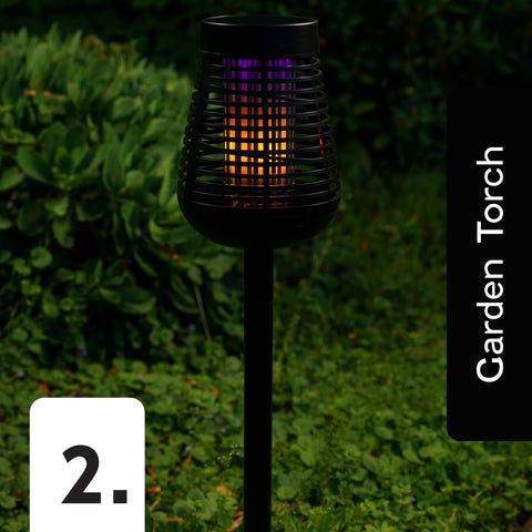 PIC Solar Insect Killer Torch with 24 inch pole for tabletop setups.