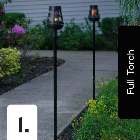 PIC Solar Insect Killer Torch with 36 inch pole for mid-height.