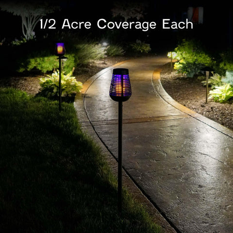 PIC Solar Insect Killer Torch solar charging uses daylight to energize.