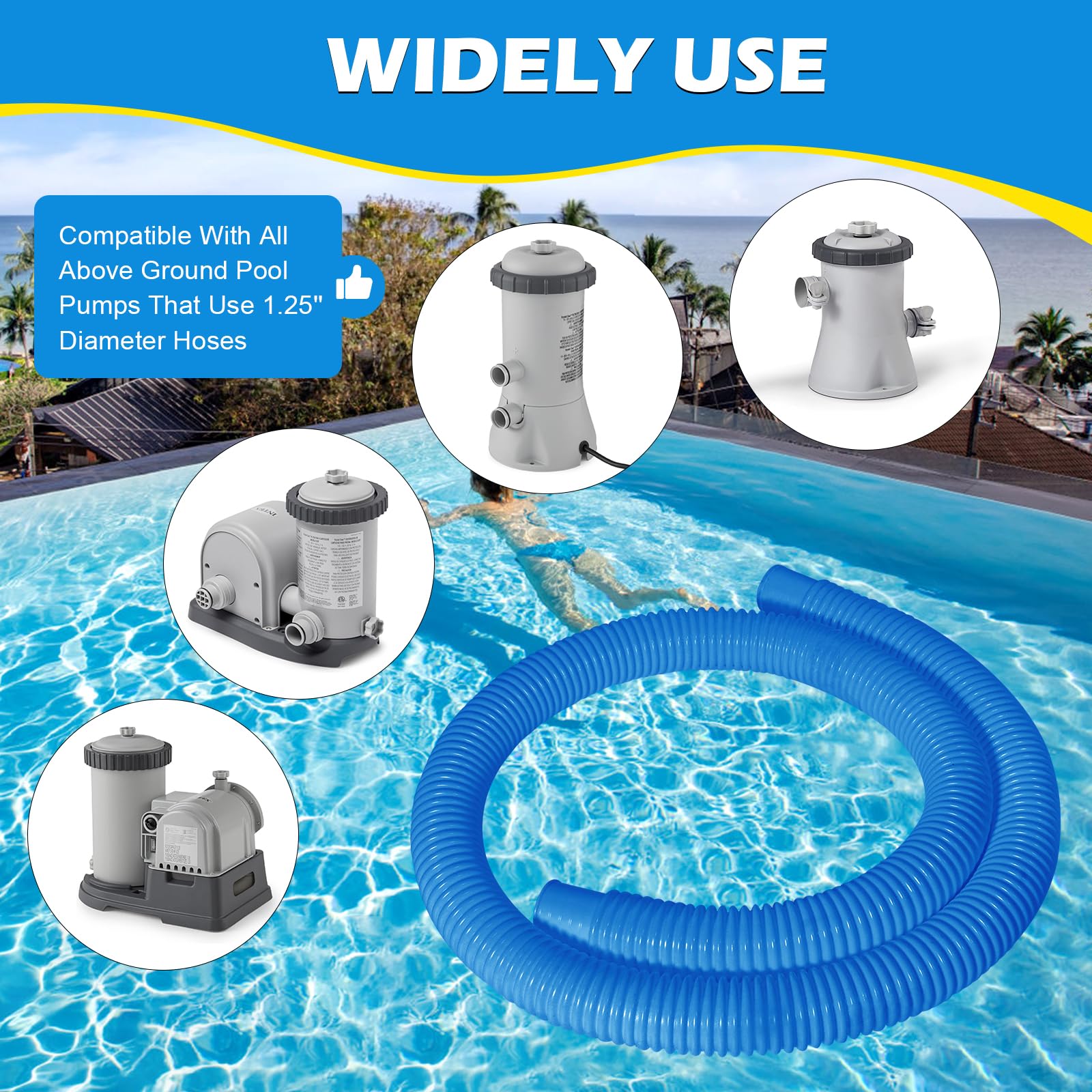 Picatu easy-install with clamps for fast pool pump setup.