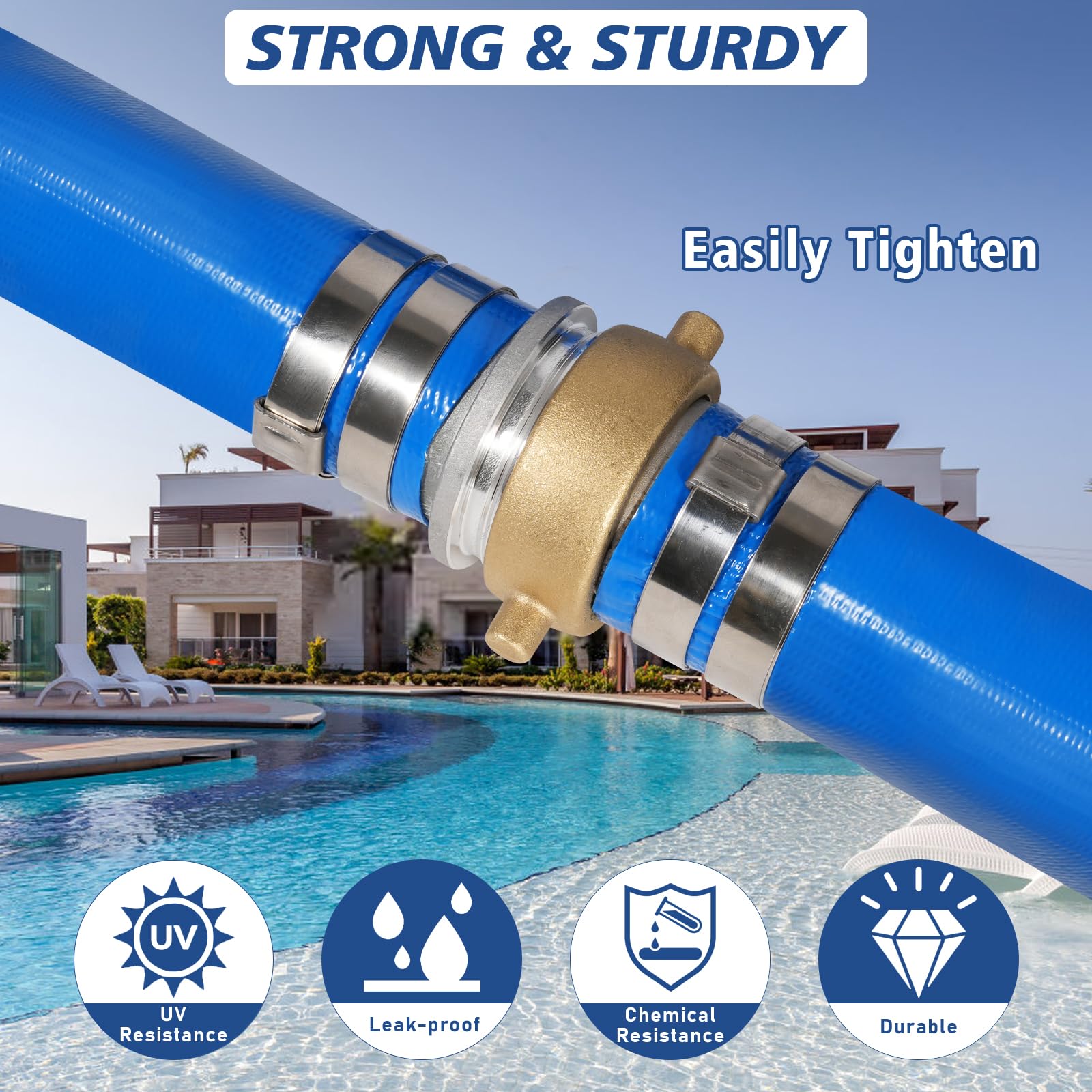 Picatu 3-layer PVC construction resists wear and twisting for long-lasting use.