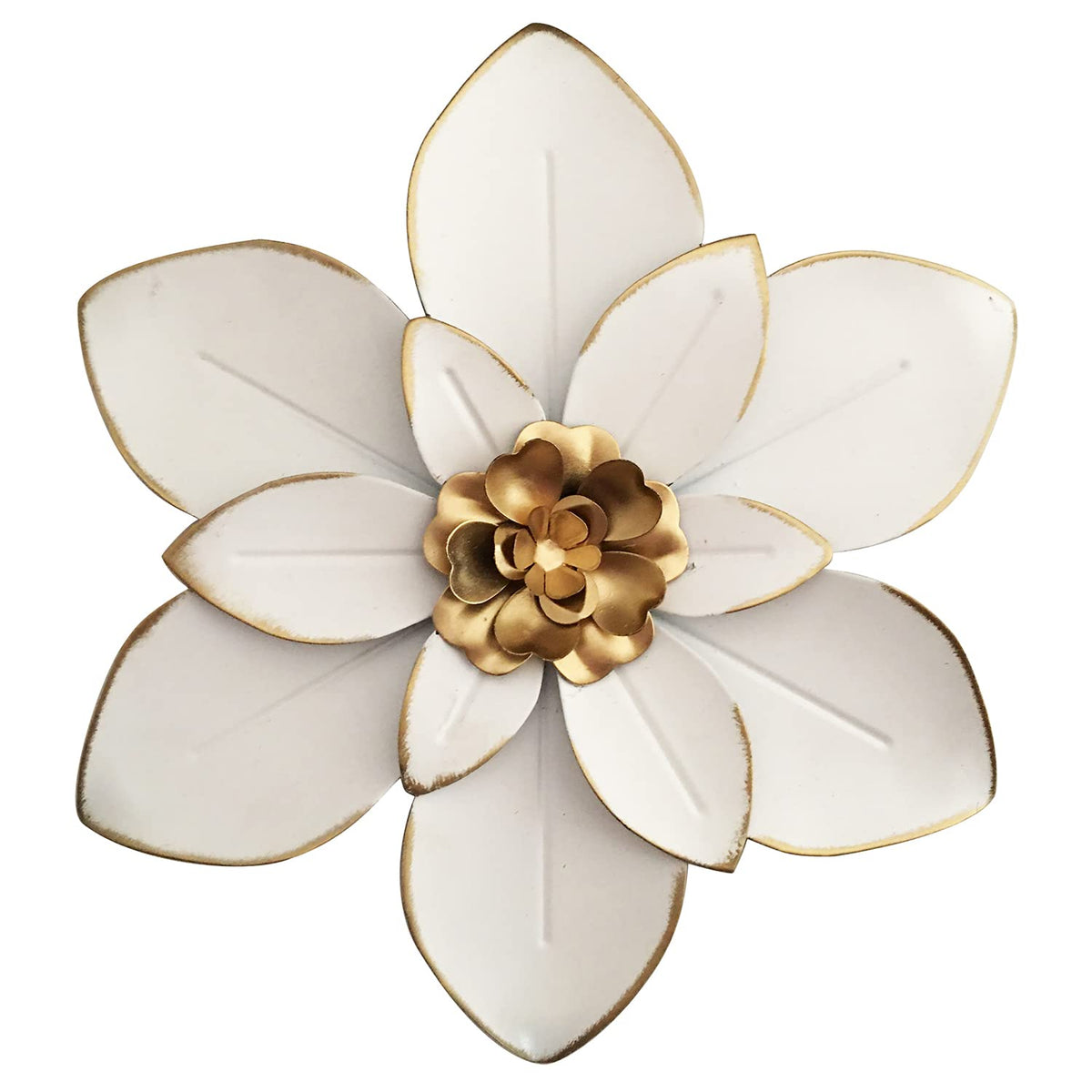 Picfarce layered metal flower wall art for a bold lifelike centerpiece on any wall