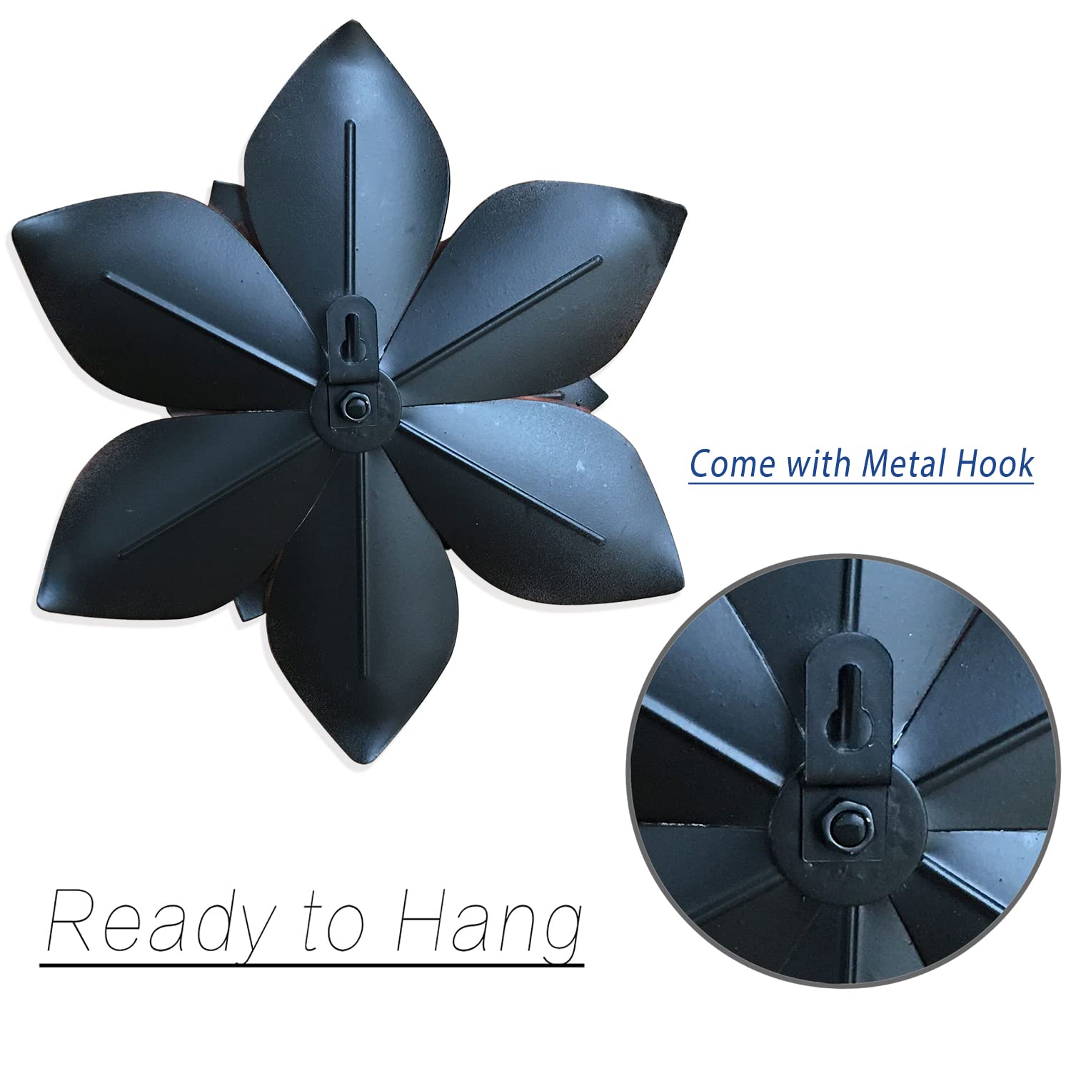 Picfarce ready to hang metal flower wall art for quick stylish updates
