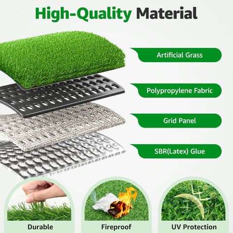 PICK FOR LIFE 3D drainage matrix backing keeps surface dry after rain.
