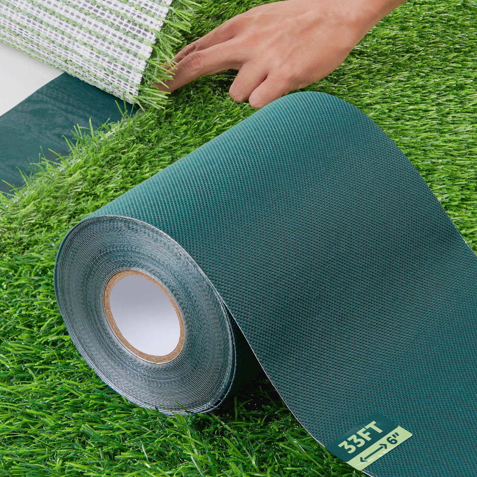 Pick For Life 6x33 seam tape secures outdoor artificial grass joints