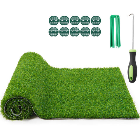 PICK FOR LIFE Realistic Grass Rug outdoor lawn look, ideal for patios.