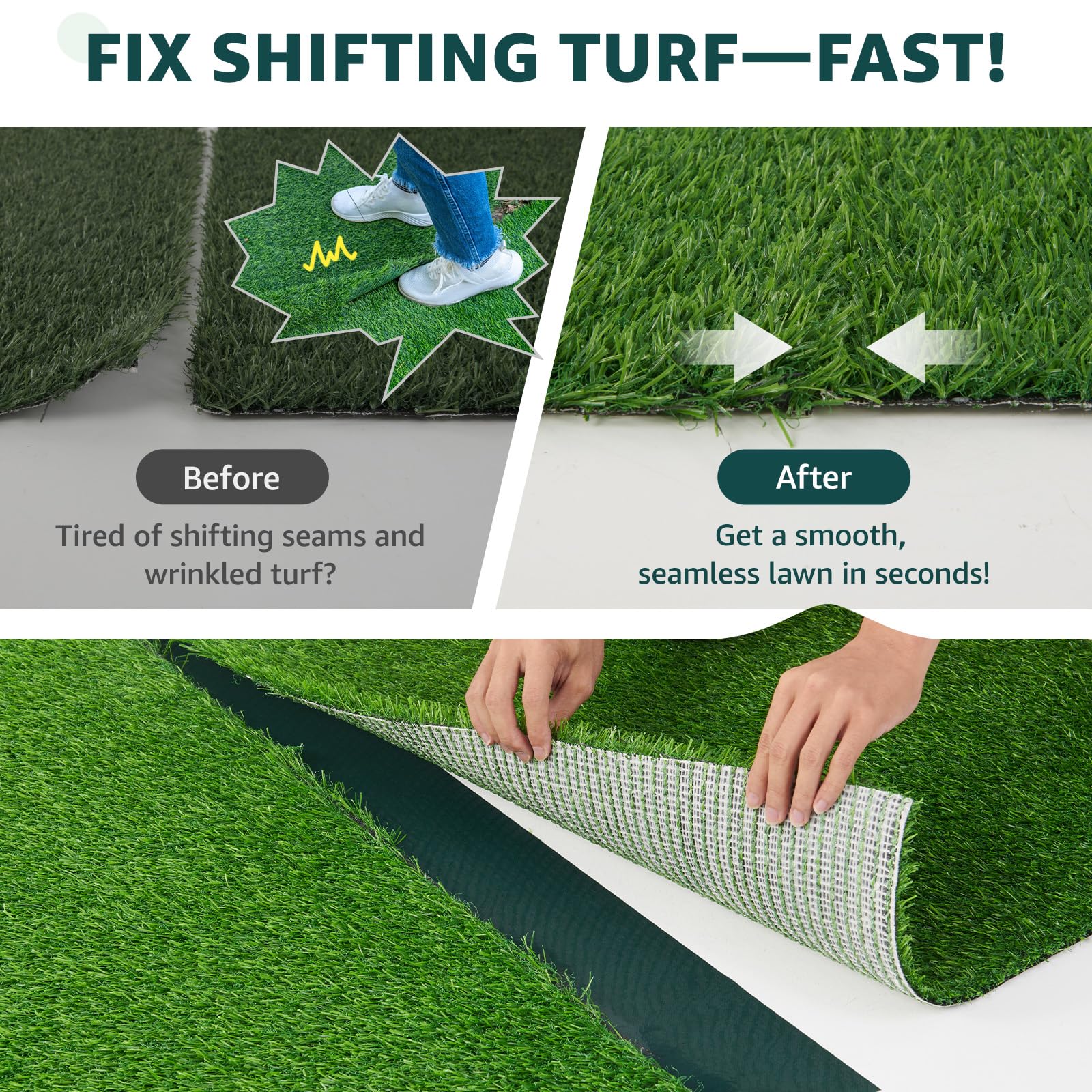Pick For Life self-adhesive seam tape for fast turf joining without tools