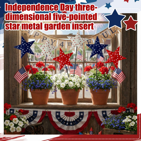 Pickmesh American flag stake collection for outdoor patriotic display.