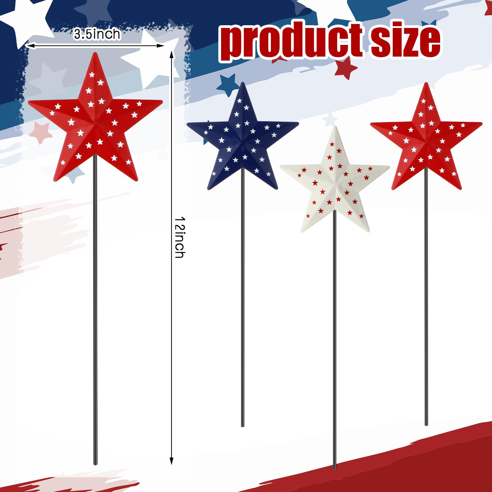 Pickmesh metal yard sign 6pc elevates curb appeal with American flag motif.