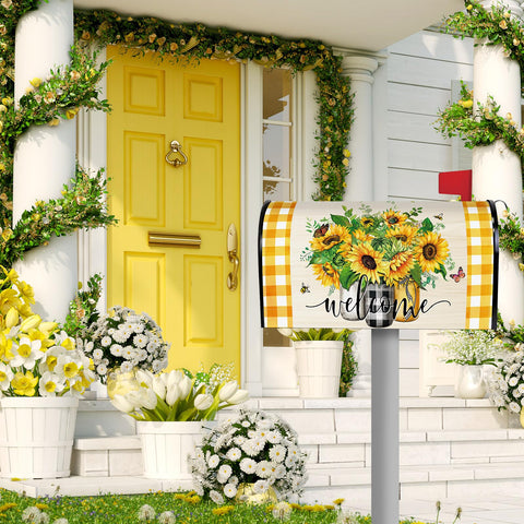 Pickmesh garden mailbox wrap adds color without permanent changes.