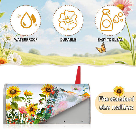 Pickmesh oxford fabric mailbox cover offers durable weather protection.