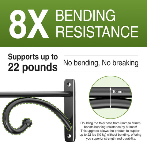 Pickpiff 6in wall hook; easy installation on fences or ceilings.