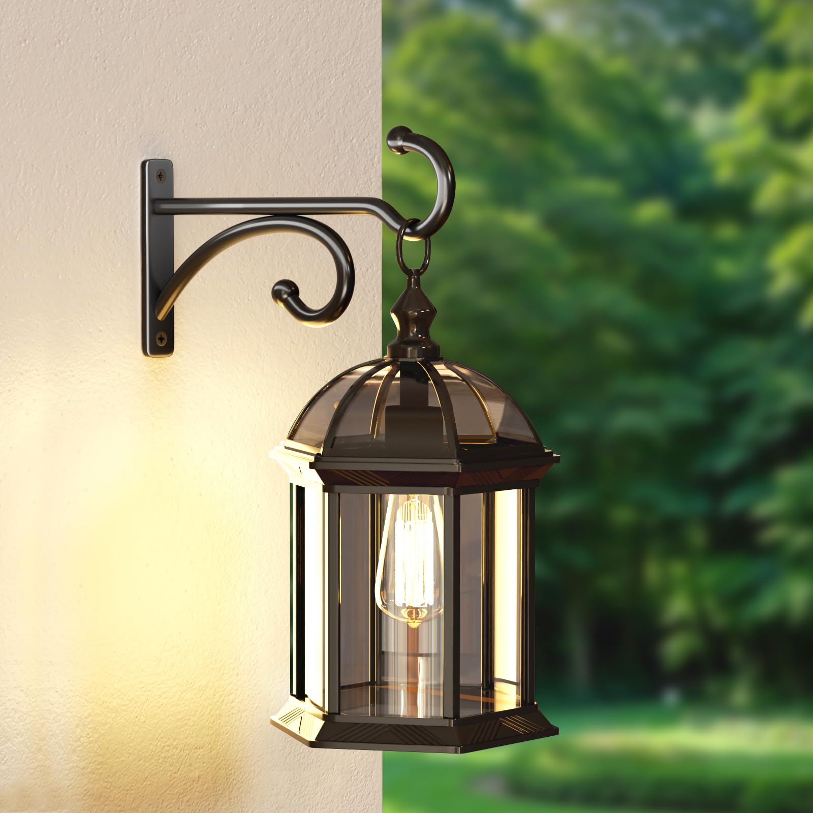 Pickpiff decorative hook; practical wall mount for garden ornaments.