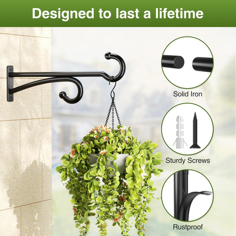 Pickpiff bird feeder hook ready to hold feeding stations.