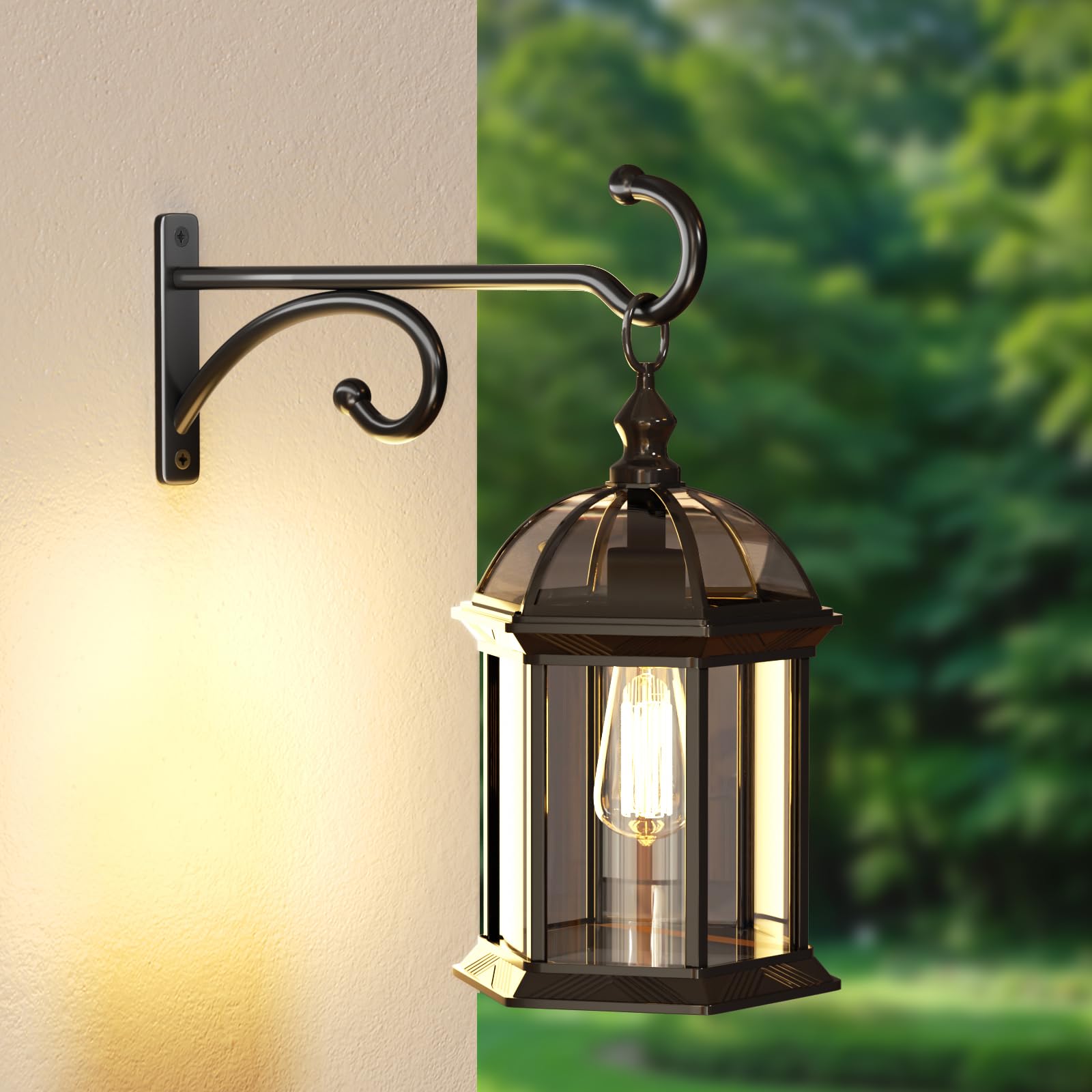 Pickpiff minimalist black planter hook blending with modern decor for elegance.