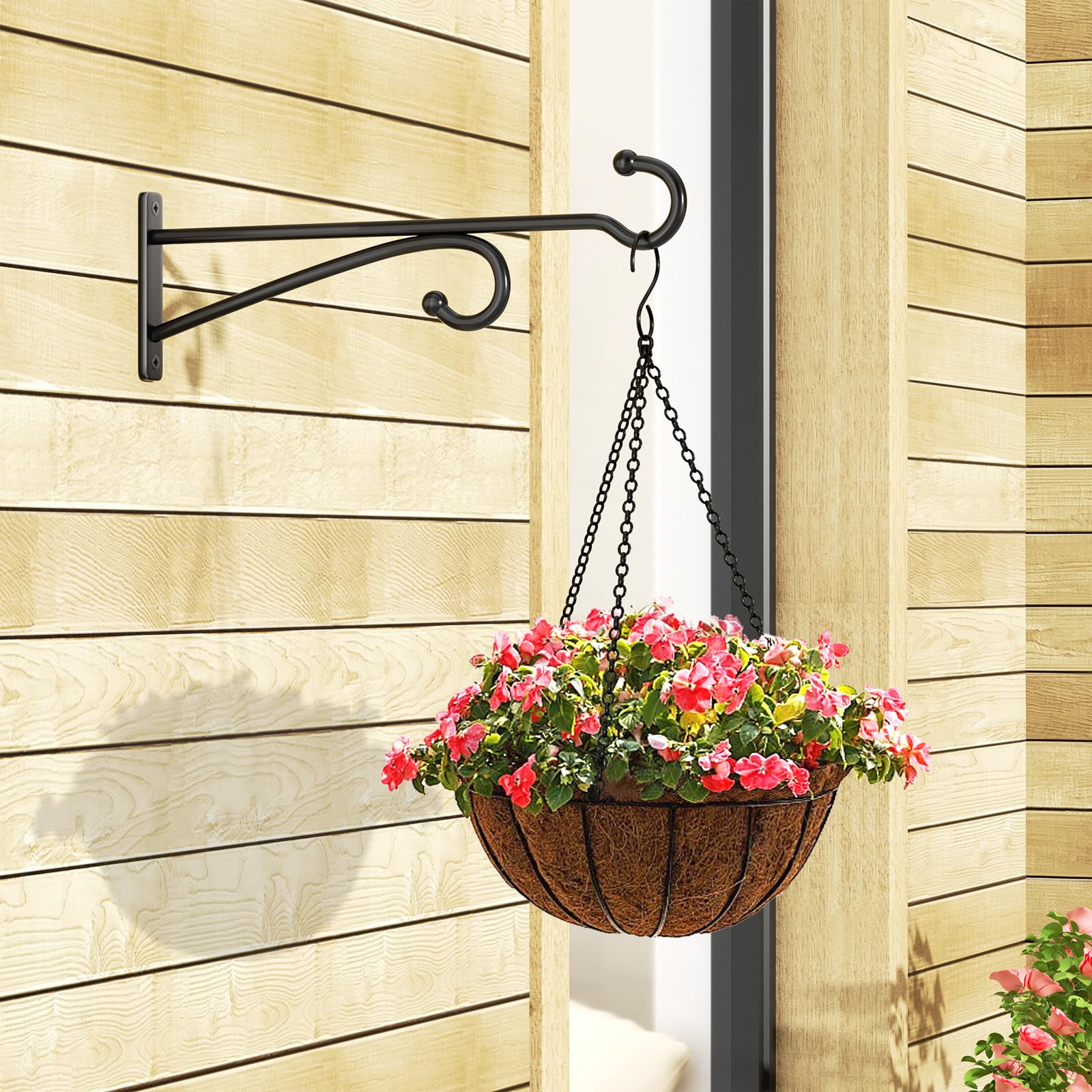 Pickpiff two-pack wall-mount hooks for easy vertical garden setup