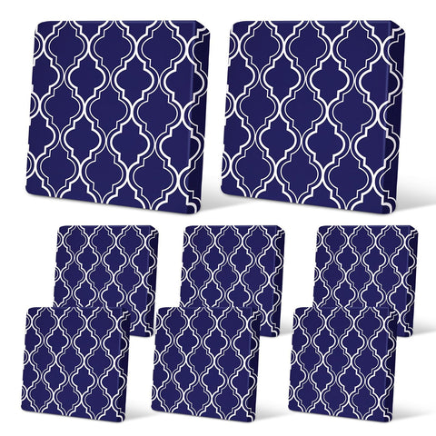 pickyNproud 8pcs patio cushion covers with elastic bottom for a secure, non-slip fit.