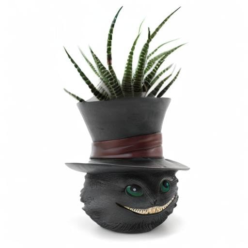 Picvelno durable resin planter for indoor or outdoor accents