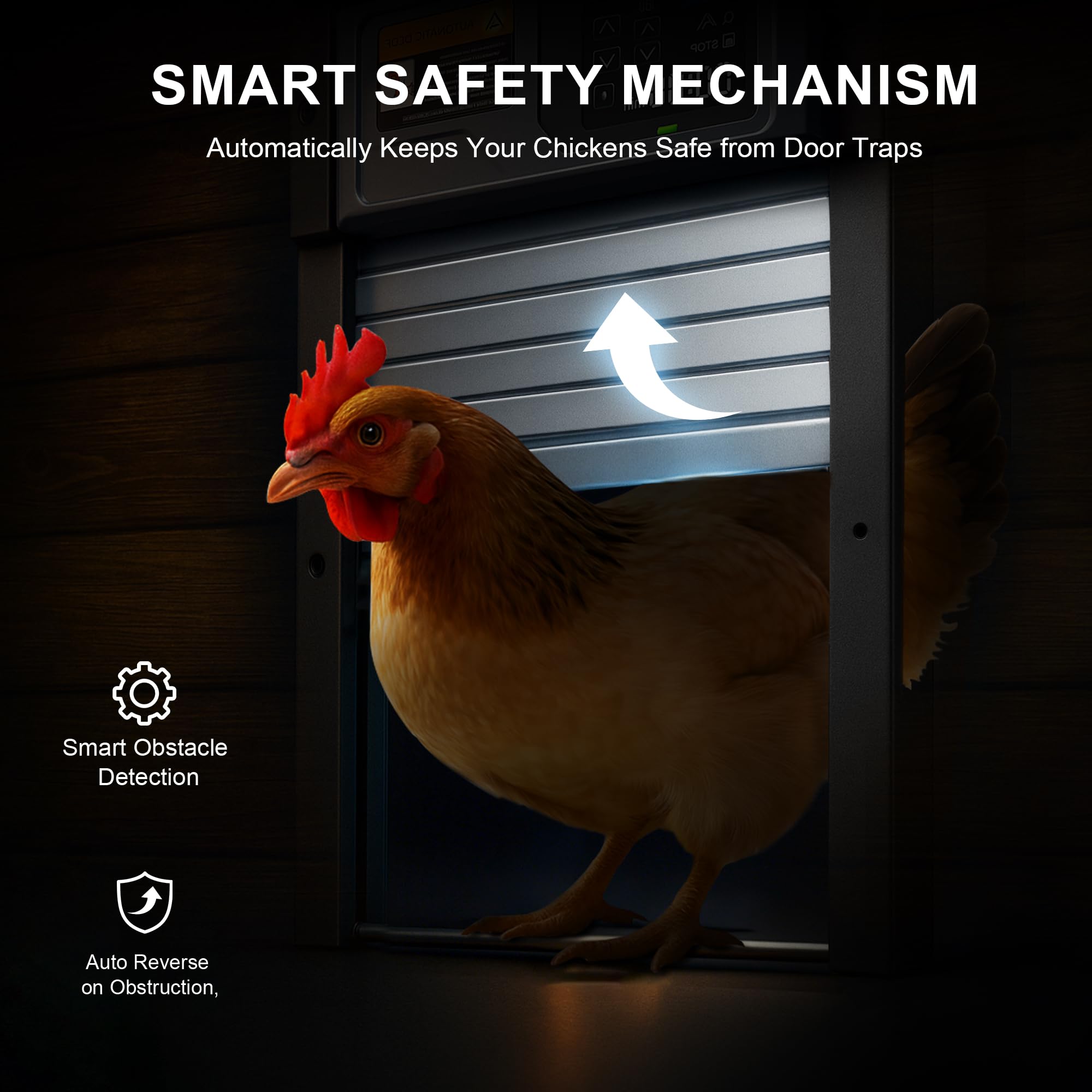 Pidemeo roll-up door mechanism prevents jamming in snow, mud, or ice