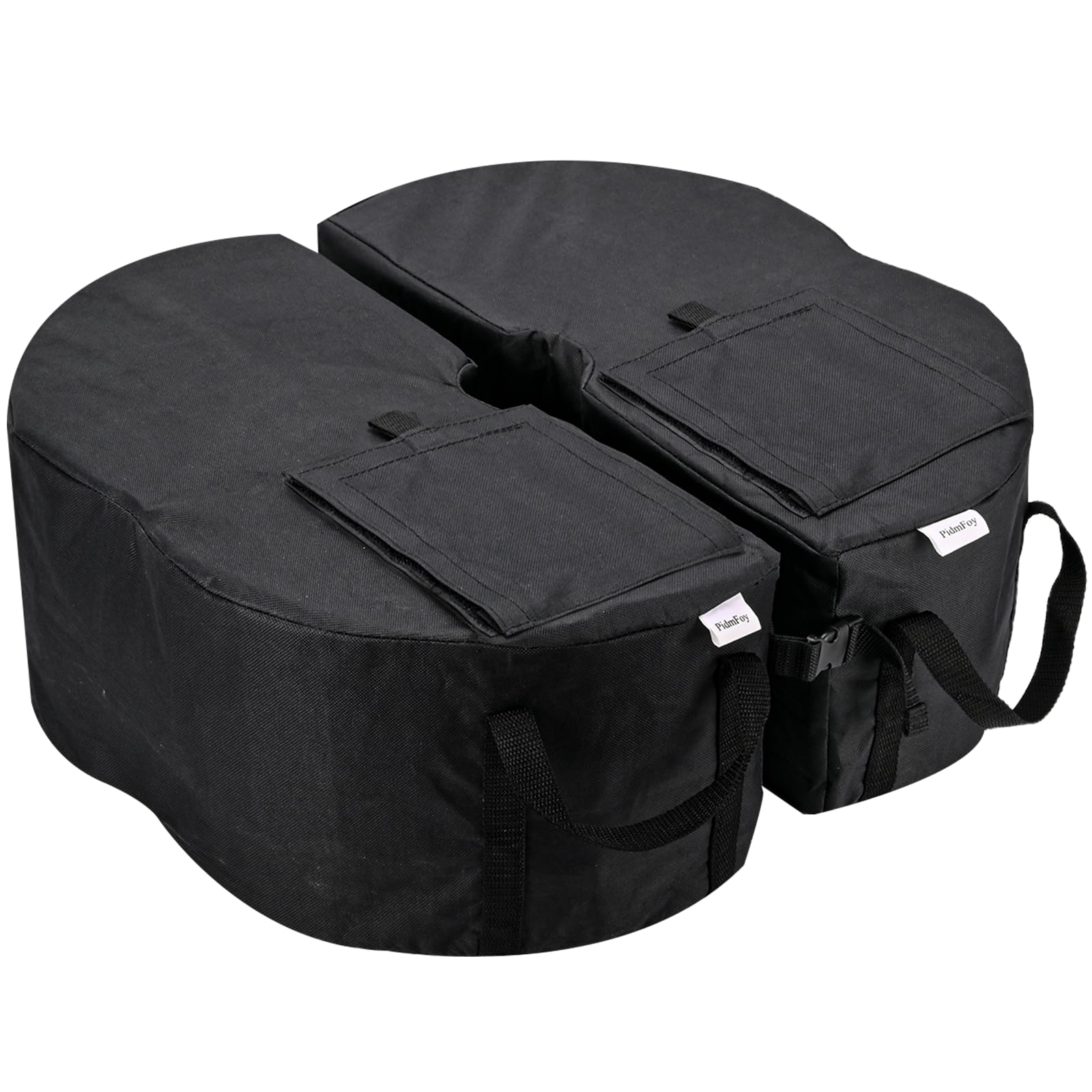 PidmFoy umbrella base weight 80lb pair demonstrates stable offset umbrella setup.